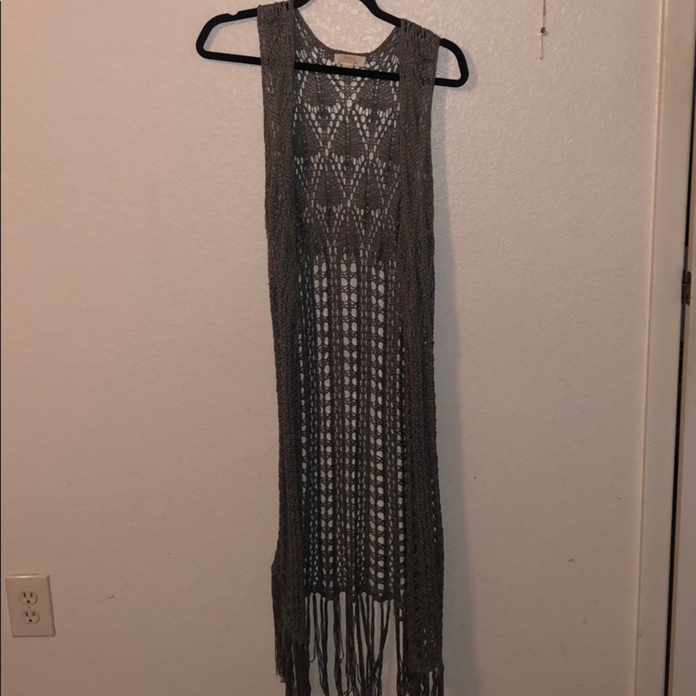Sun & Shadow Crochet Vest